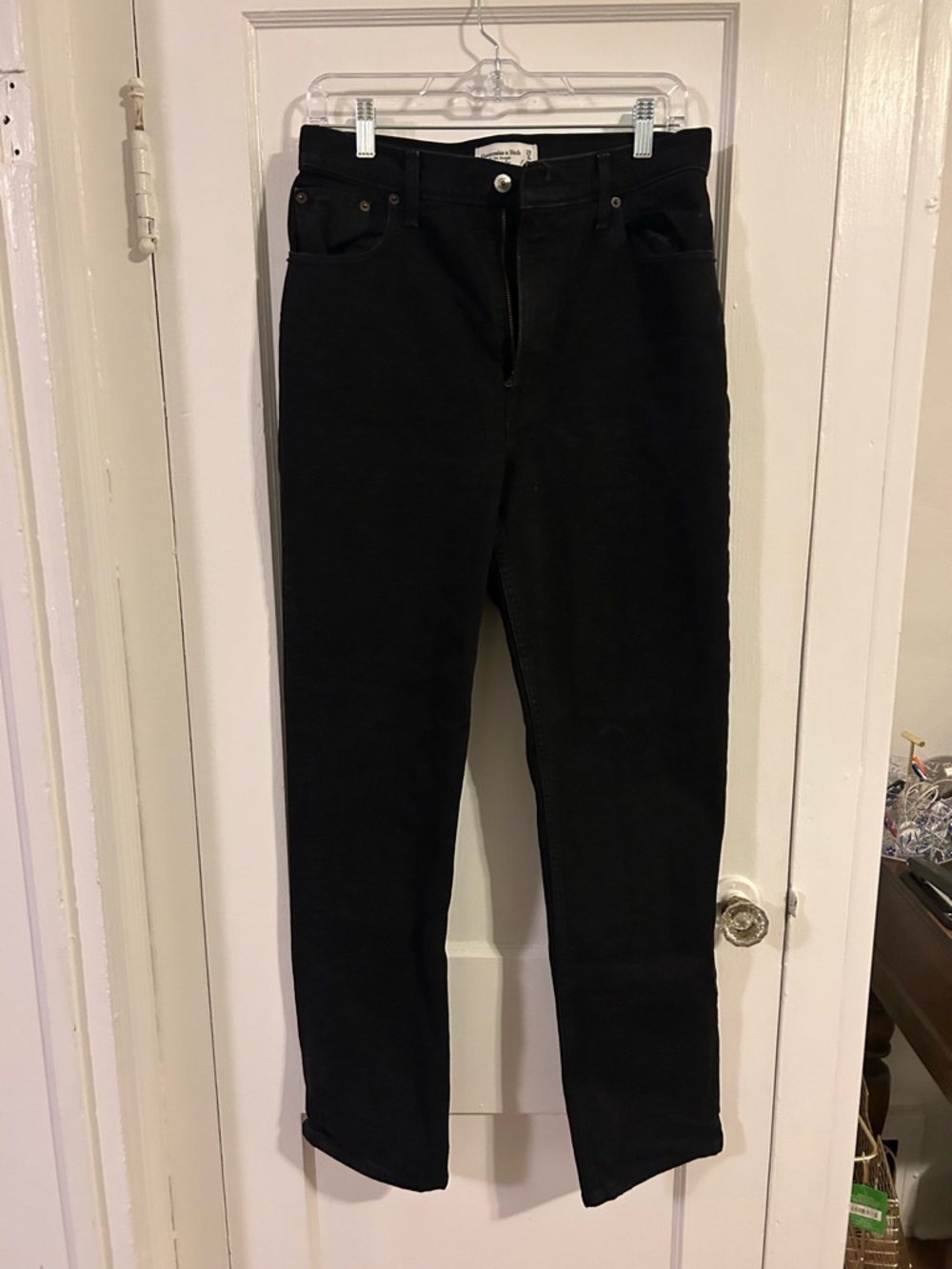 Abercrombie Curve Love Black 90s Straight Jeans Size 29 8R